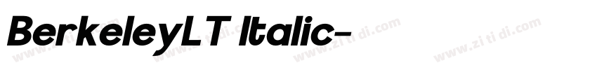 BerkeleyLT Italic字体转换